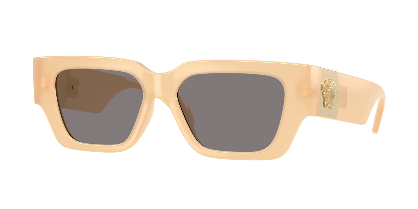 Versace VE4497U Square Sunglasses  554473-Opal Brown Marzipan 53-140-15 - Color Map Pink