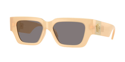 Versace VE4497U Square Sunglasses  554473-Opal Brown Marzipan 53-140-15 - Color Map Pink