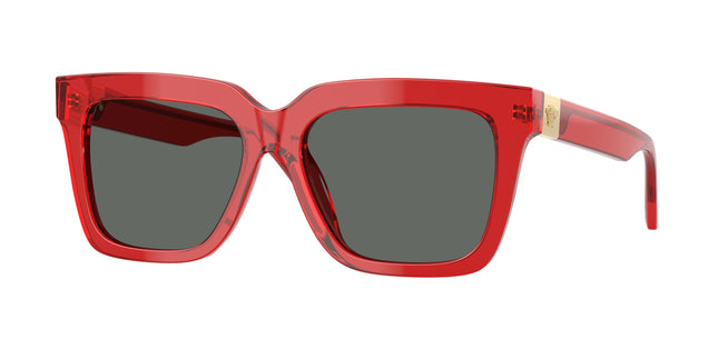 Versace VE4498 Square Sunglasses  528087-Transparent Red 55-145-16 - Color Map Red