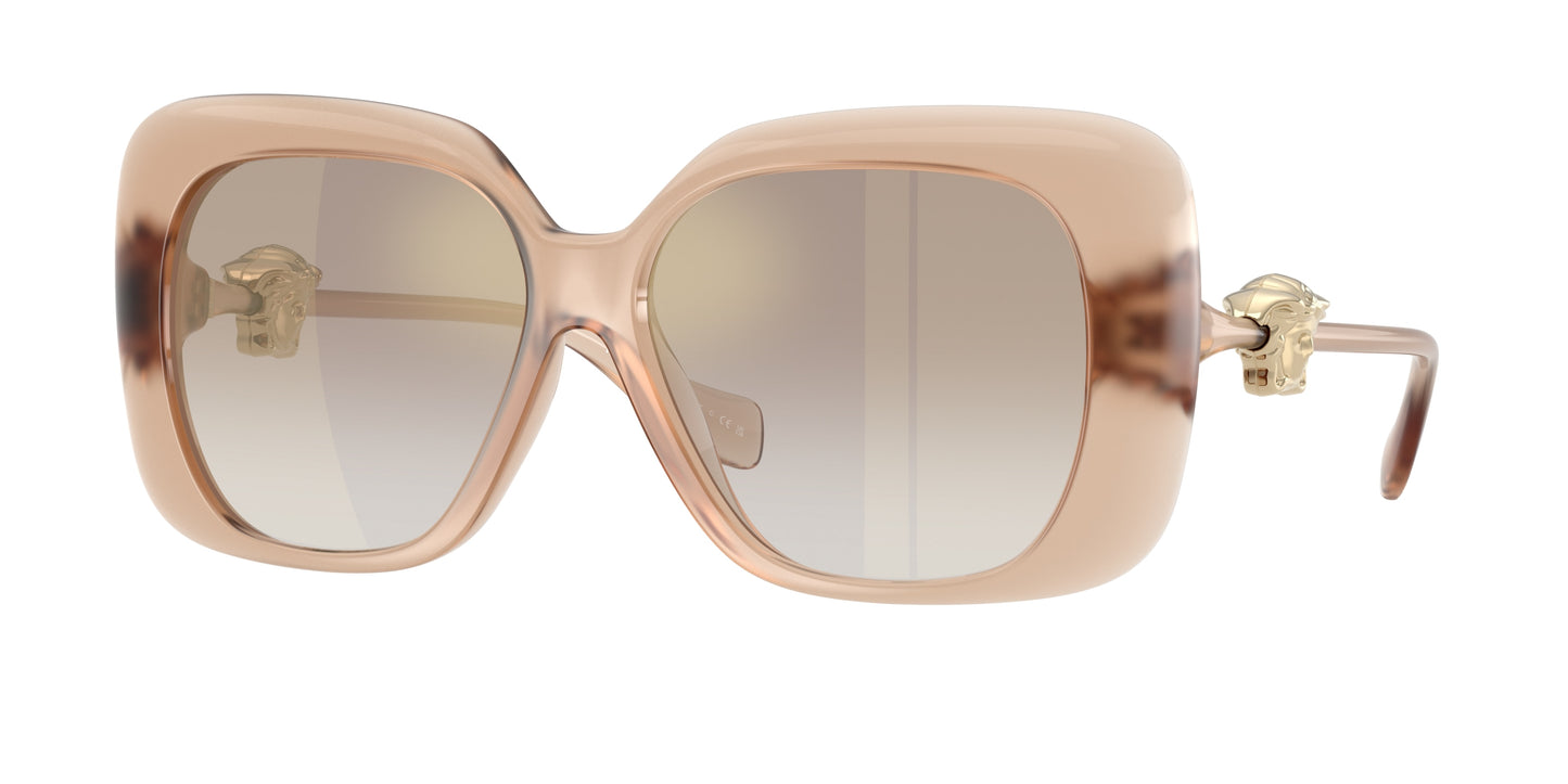 Versace VE4499U Square Sunglasses  55386E-Opal Rose 57-140-14 - Color Map Pink