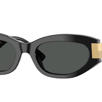 Versace VE4501F Cat Eye Sunglasses  GB1/87-Black 54-145-19 - Color Map Black