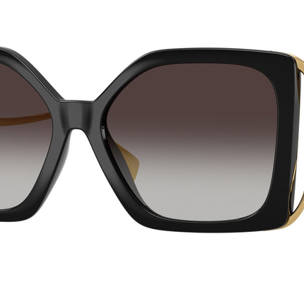 Versace VE4502U Square Sunglasses  GB1/87-Black 58-130-16 - Color Map Black