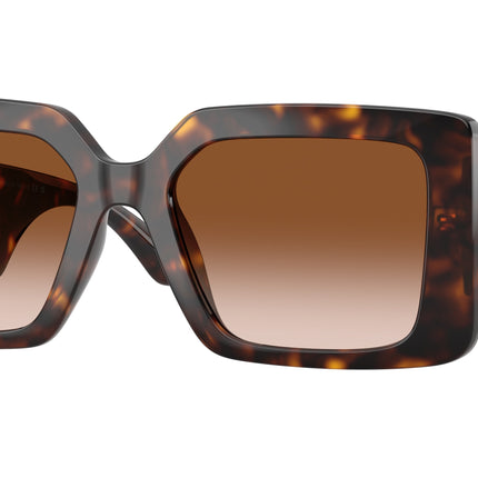 Versace VE4505U Square Sunglasses  108/13-Havana 55-140-19 - Color Map Tortoise