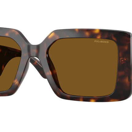 Versace VE4505U Square Sunglasses  108/83-Havana 55-140-19 - Color Map Tortoise