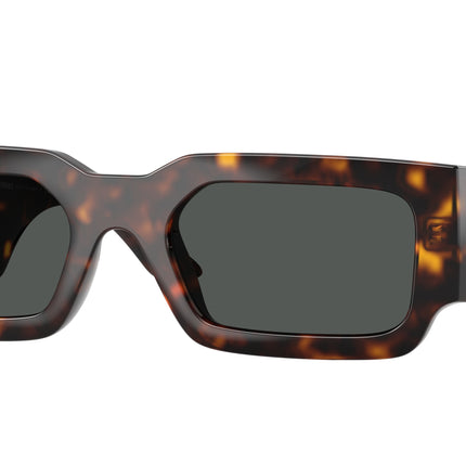 Versace VE4506U Rectangle Sunglasses  108/87-Havana 54-140-21 - Color Map Tortoise