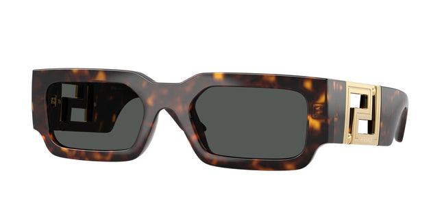 Versace VE4506U Rectangle Sunglasses  108/87-Havana 54-140-21 - Color Map Tortoise