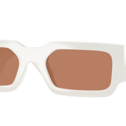 Versace VE4506U Rectangle Sunglasses  554473-Talc 54-140-21 - Color Map White