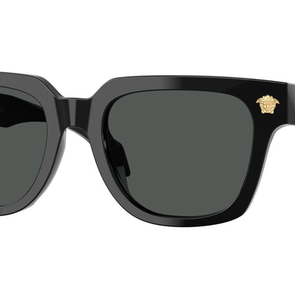 Versace VE4510U Square Sunglasses  GB1/87-Black 52-140-19 - Color Map Black