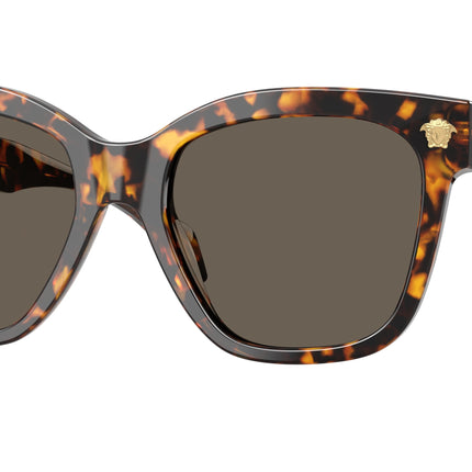 Versace VE4511F Square Sunglasses  5514/3-Havana Yellow 55-140-19 - Color Map Tortoise