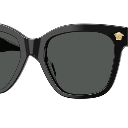 Versace VE4511F Square Sunglasses  GB1/87-Black 55-140-19 - Color Map Black
