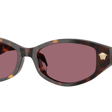 Versace VE4512D Cat Eye Sunglasses  108/1A-Havana 54-140-17 - Color Map Tortoise