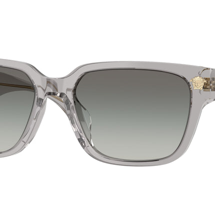 Versace VE4513D Rectangle Sunglasses  593/11-Transparent Grey 56-140-17 - Color Map Grey