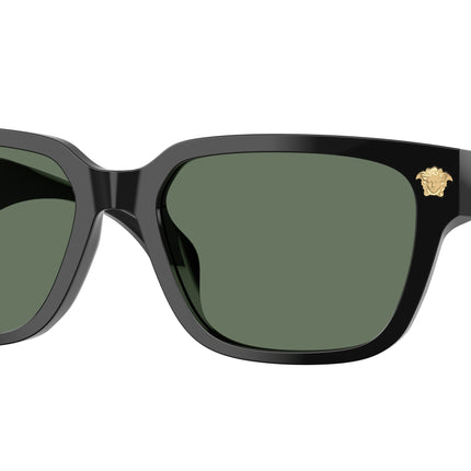 Versace VE4513D Rectangle Sunglasses  GB1/82-Black 56-140-17 - Color Map Black