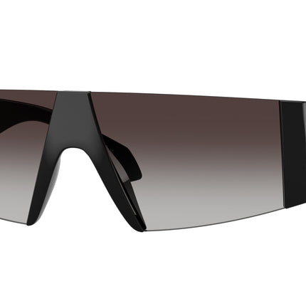 Versace VE4516 Rectangle Sunglasses  GB1/8G-Black 0-130-136 - Color Map Black