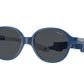 VOGUE JUNIOR SUN VJ2012 Pillow Sunglasses  297487-Blue On Rubber Cream 43-120-14 - Color Map Blue