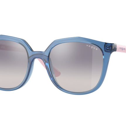 VOGUE JUNIOR SUN VJ2016 Irregular Sunglasses  28387B-Transparent Blue 45-125-16 - Color Map Blue