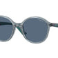 VOGUE JUNIOR SUN VJ2018 Round Sunglasses  296680-Transparent Light Blue 45-125-16 - Color Map Blue