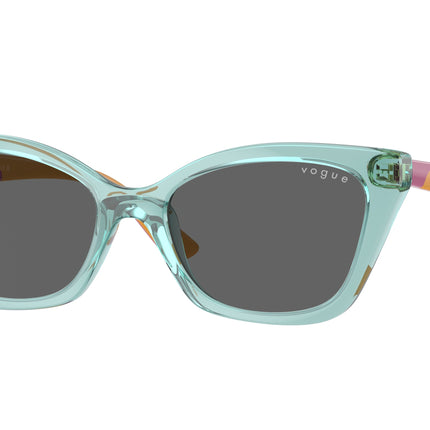 VOGUE JUNIOR SUN VJ2020 Cat Eye Sunglasses  303287-Transparent Sage 48-125-16 - Color Map Green