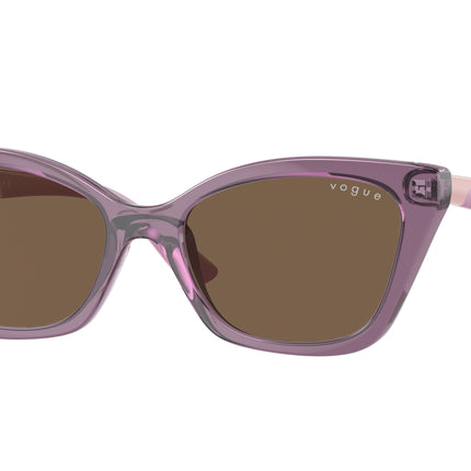 VOGUE JUNIOR SUN VJ2020 Cat Eye Sunglasses  306473-Transparent Violet 48-125-16 - Color Map Violet