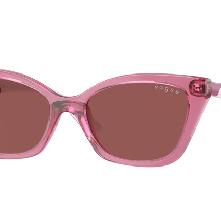 VOGUE JUNIOR SUN VJ2020 Cat Eye Sunglasses  306569-Transparent Purple 48-125-16 - Color Map Violet