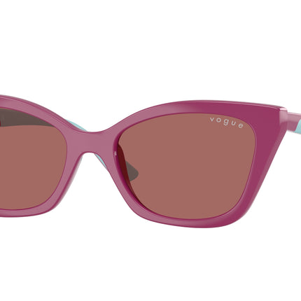 VOGUE JUNIOR SUN VJ2020 Cat Eye Sunglasses  321169-Full Purple 48-125-16 - Color Map Violet