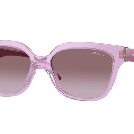 VOGUE JUNIOR SUN VJ2021 Irregular Sunglasses  27808H-Transparent Pink 48-125-15 - Color Map Pink