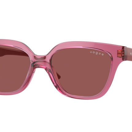 VOGUE JUNIOR SUN VJ2021 Irregular Sunglasses  306569-Transparent Purple 48-125-15 - Color Map Violet