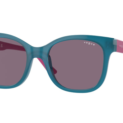 VOGUE JUNIOR SUN VJ2023 Butterfly Sunglasses  31281A-Opal Blue 47-125-17 - Color Map Blue