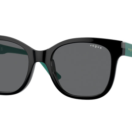 VOGUE JUNIOR SUN VJ2023 Butterfly Sunglasses  W44/87-Black 47-125-17 - Color Map Black