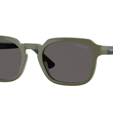 VOGUE JUNIOR SUN VJ2025 Irregular Sunglasses  318587-Full Army Green 46-130-18 - Color Map Green