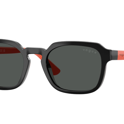 VOGUE JUNIOR SUN VJ2025 Irregular Sunglasses  W44/87-Black 46-130-18 - Color Map Black