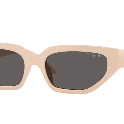 VOGUE JUNIOR SUN VJ2029 Irregular Sunglasses  320687-Full Beige 52-134-16 - Color Map Beige