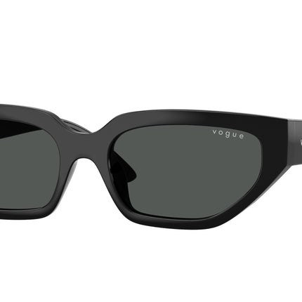 VOGUE JUNIOR SUN VJ2029 Irregular Sunglasses  W44/87-Black 52-134-16 - Color Map Black
