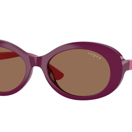 VOGUE JUNIOR SUN VJ2032 Oval Sunglasses  321373-Full Purple 49-130-16 - Color Map Violet