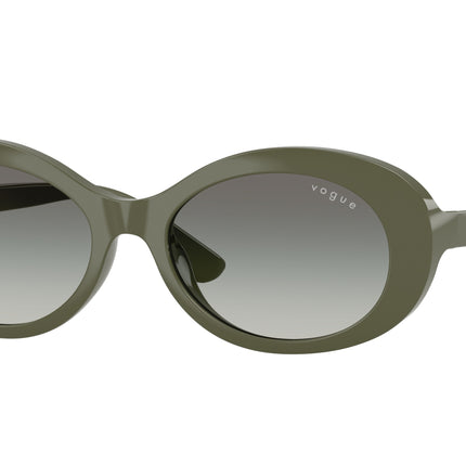 VOGUE JUNIOR SUN VJ2032 Oval Sunglasses  326411-Full Military Green 49-130-16 - Color Map Green