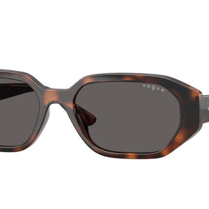 VOGUE JUNIOR SUN VJ2034 Irregular Sunglasses  271887-Total Dark Havana 52-132-16 - Color Map Brown