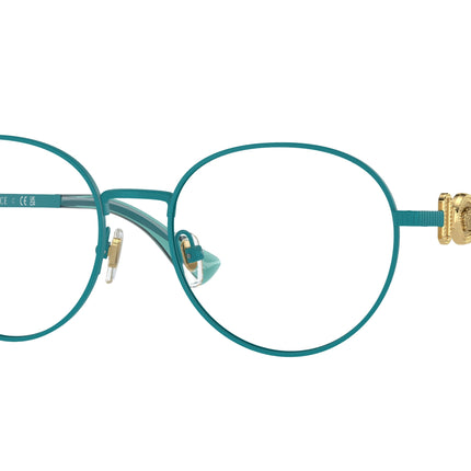 Versace Kids VK1002 Phantos Eyeglasses  1498-Matte Turquoise 48-130-16 - Color Map Blue