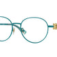 Versace Kids VK1002 Phantos Eyeglasses  1498-Matte Turquoise 48-130-16 - Color Map Blue