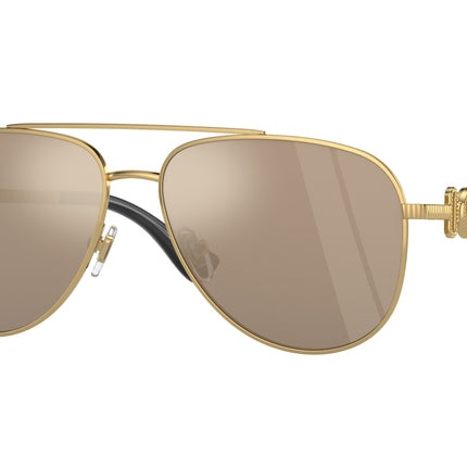 Versace Kids VK2002 Pilot Sunglasses  10025A-Gold 52-130-13 - Color Map Gold
