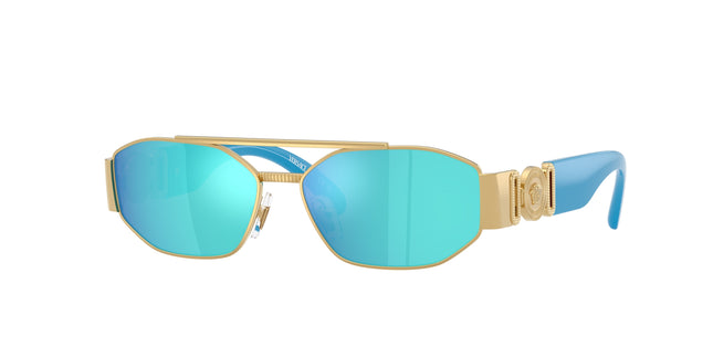 Versace Kids VK2003 Rectangle Sunglasses  100255-Gold 50-130-13 - Color Map Gold