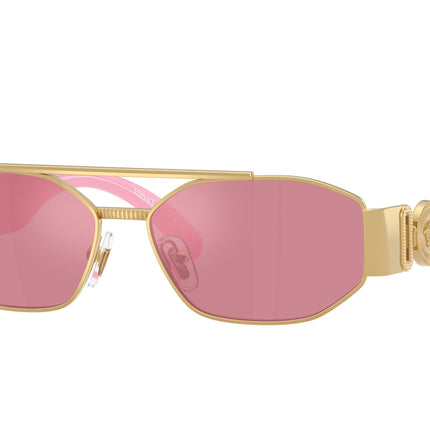 Versace Kids VK2003 Rectangle Sunglasses  10029L-Gold 50-130-13 - Color Map Gold
