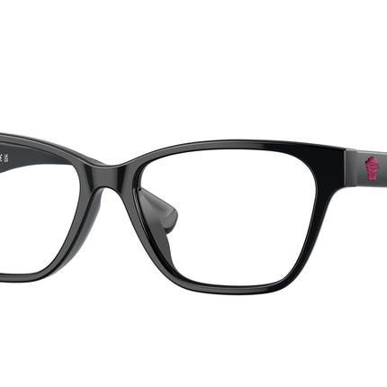 Versace Kids VK3003U Rectangle Eyeglasses  GB1-Black 48-130-14 - Color Map Black