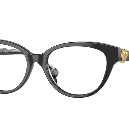 Versace Kids VK3004 Cat Eye Eyeglasses  GB1-Black 48-130-15 - Color Map Black