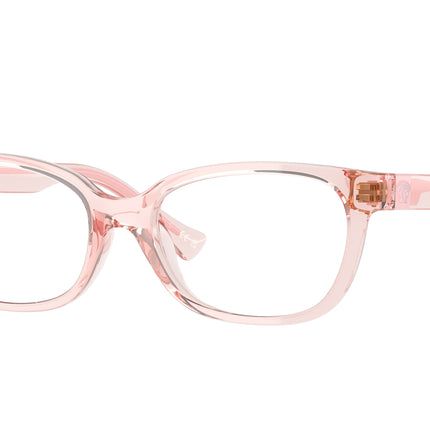 Versace Kids VK3006U Rectangle Eyeglasses  5481-Pastel Pink Transparent 48-130-15 - Color Map Pink