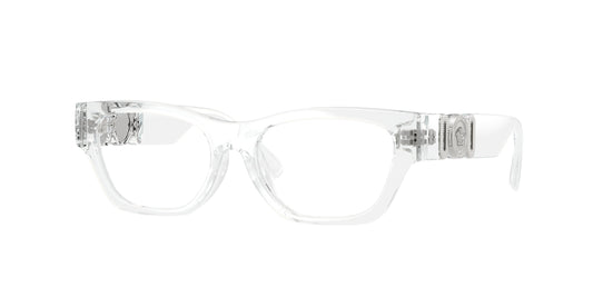 Versace Kids VK3008U Round Eyeglasses  148-Crystal 48-130-15 - Color Map Transparent
