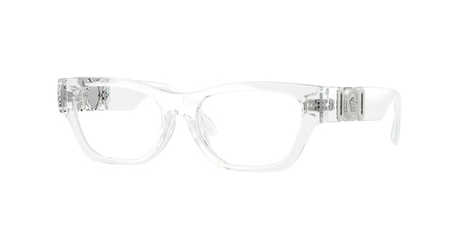 Versace Kids VK3008U Round Eyeglasses  148-Crystal 48-130-15 - Color Map Transparent