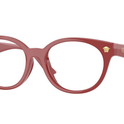 Versace Kids VK3009U Round Eyeglasses  5504-Red Full 48-130-16 - Color Map Red