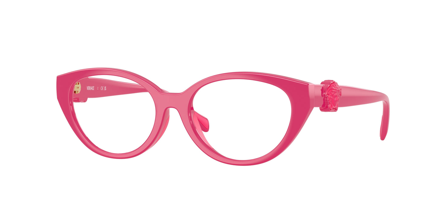 Versace Kids VK3010U Cat Eye Eyeglasses  5527-Fucsia 48-130-15 - Color Map Pink