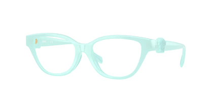 Versace Kids VK3011U Cat Eye Eyeglasses  5528-Opaline Light Blue/Green 49-130-15 - Color Map Blue