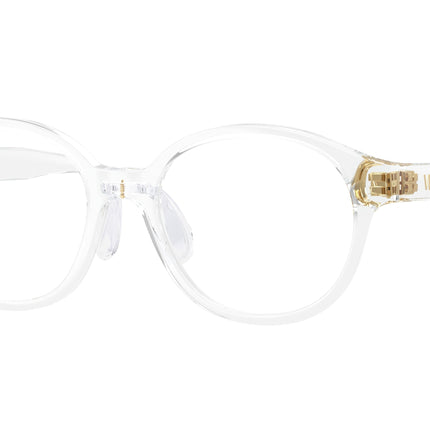 Versace Kids VK3012 Round Eyeglasses  148-Transparent Crystal 47-130-16 - Color Map Transparent